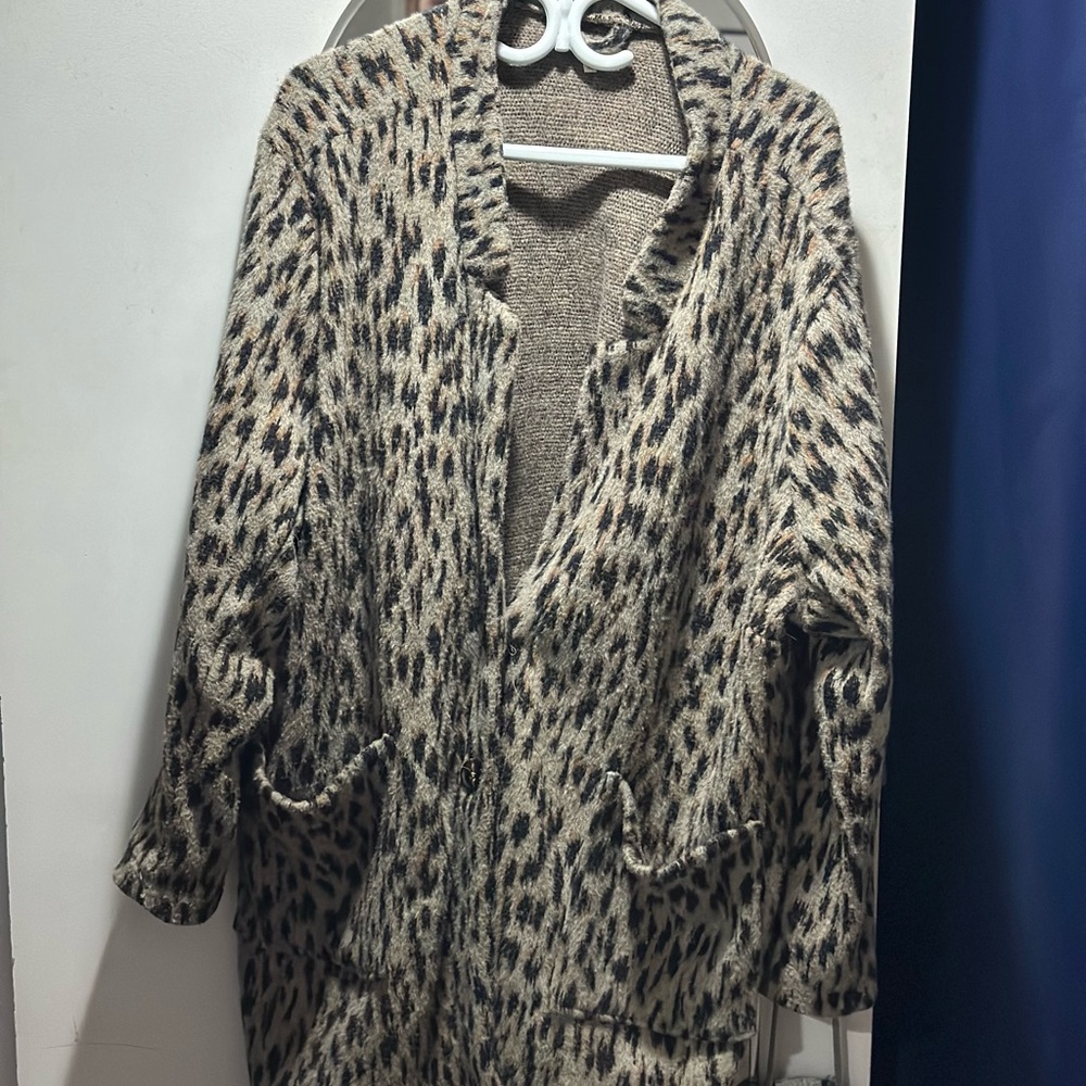 Leopard Print Women's Coat